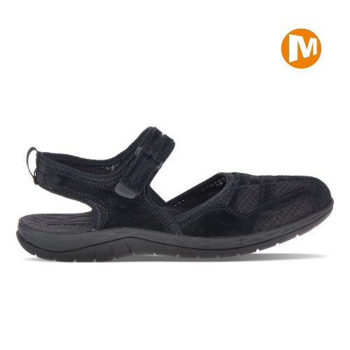 Merrell Siren 2 Wrap Sandalen Damen Schwarz [DE-BZQDC]